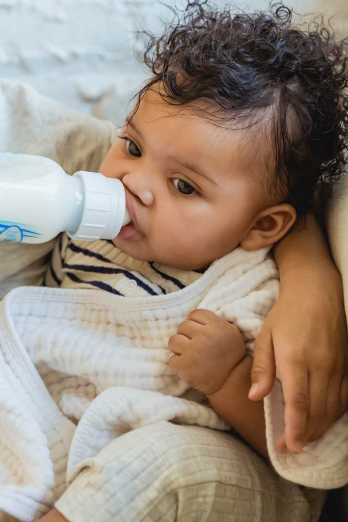 baby bottle feeding