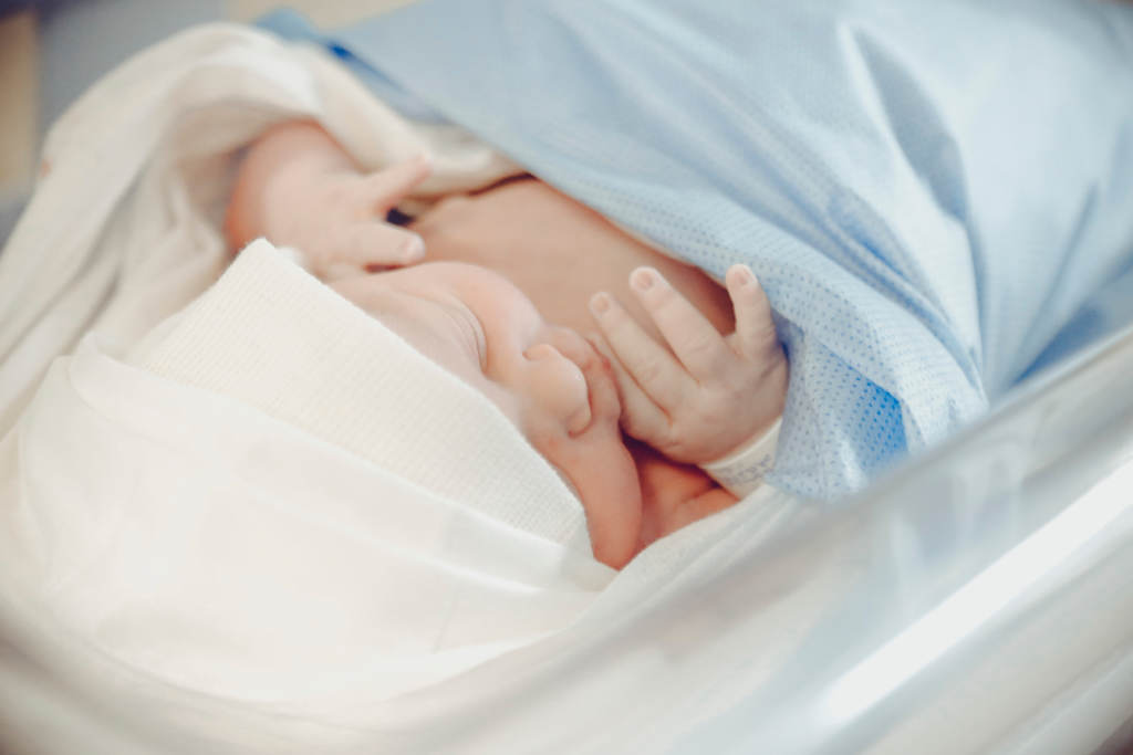 newborn baby at hospital