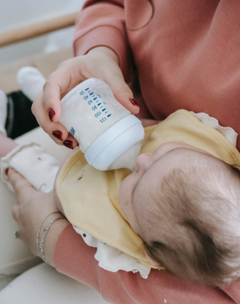 bottle feeding baby